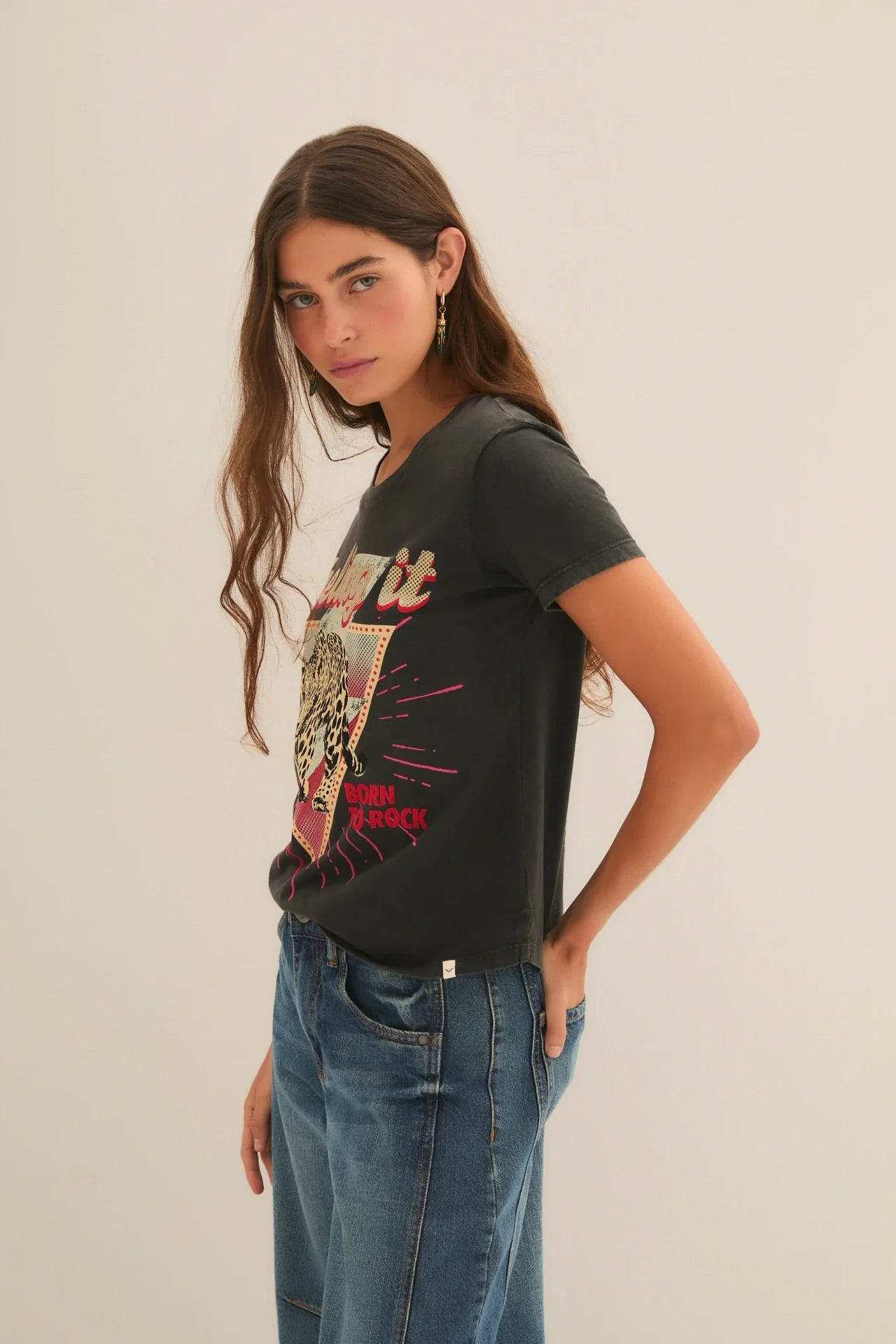 REMERA ROCKING LEOPARD