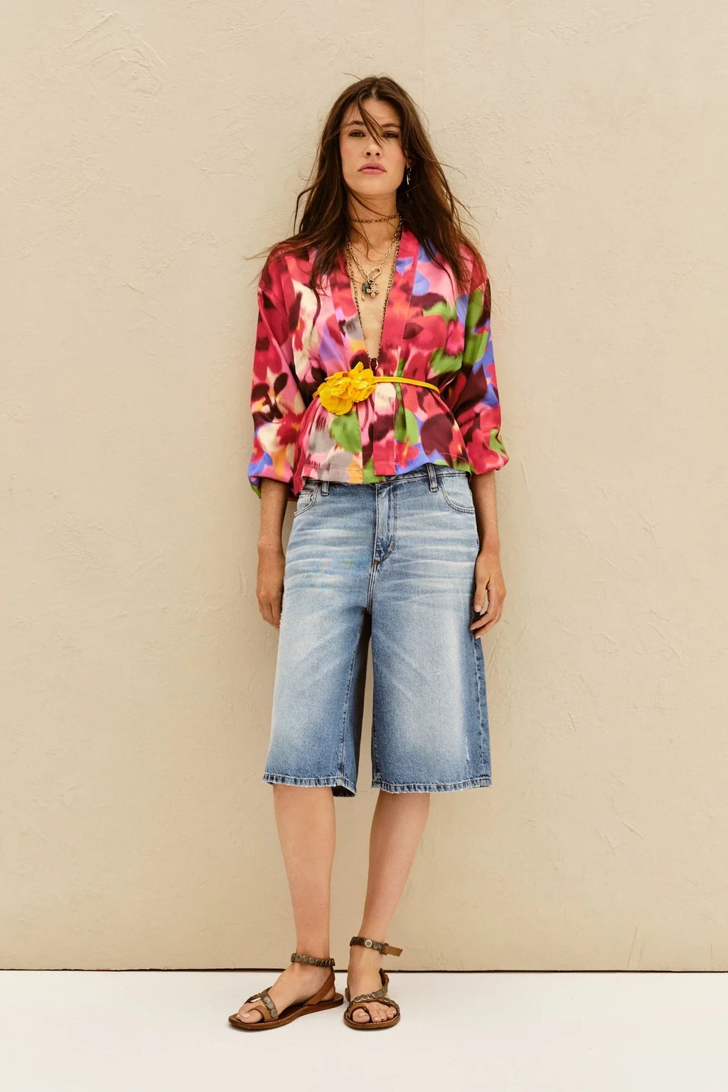 BERMUDA BOYFRIEND VINTAGE BLUE