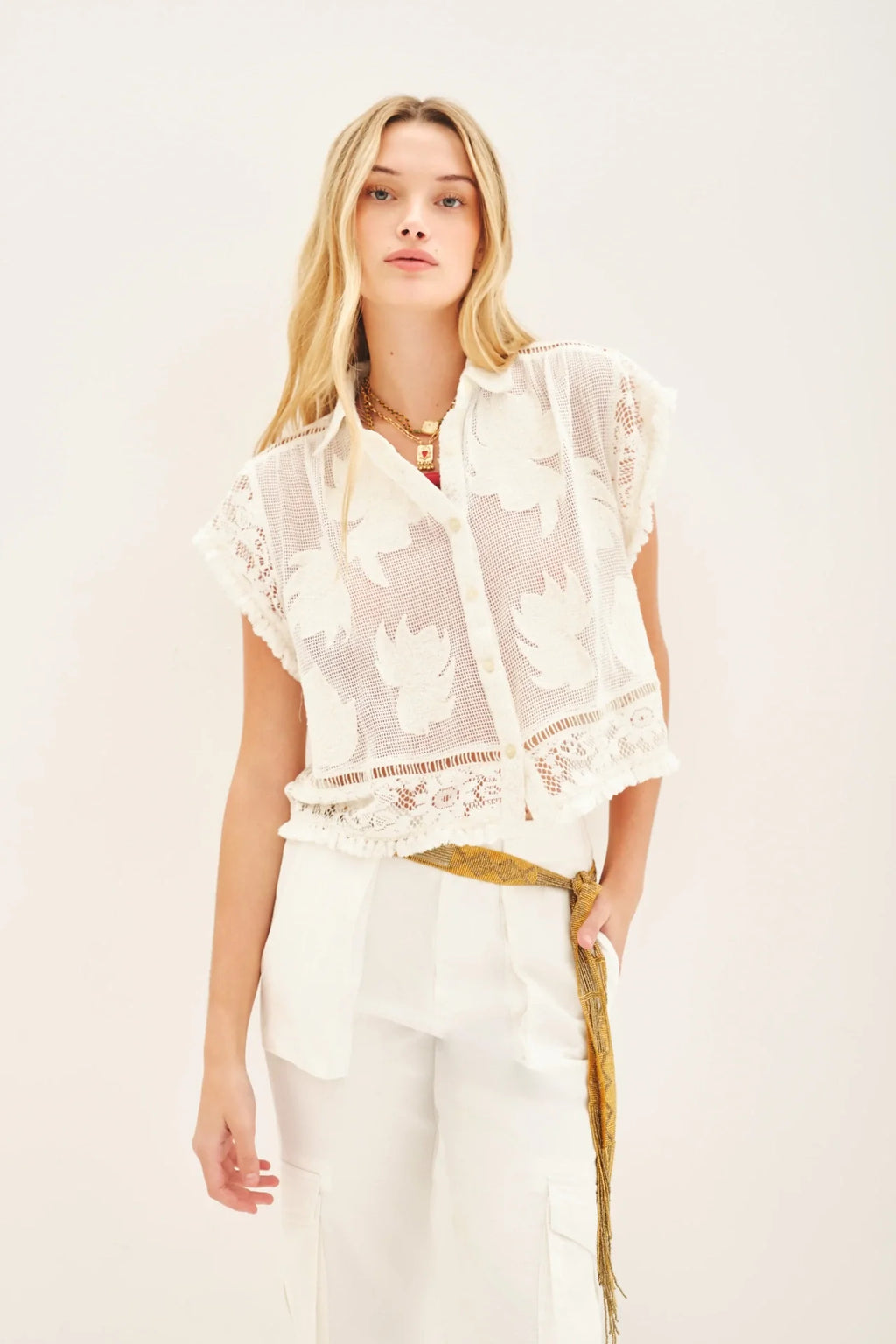 CAMISA MELI BRODERIE