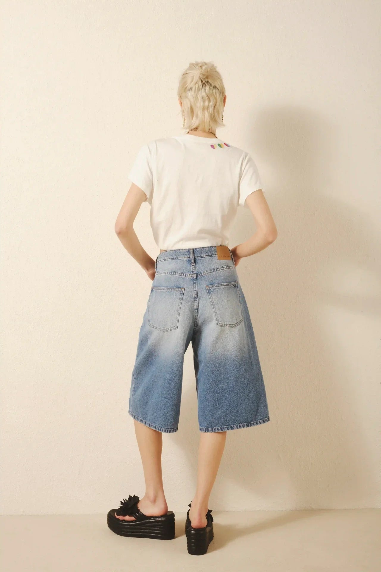 BERMUDA BOYFRIEND VINTAGE BLUE