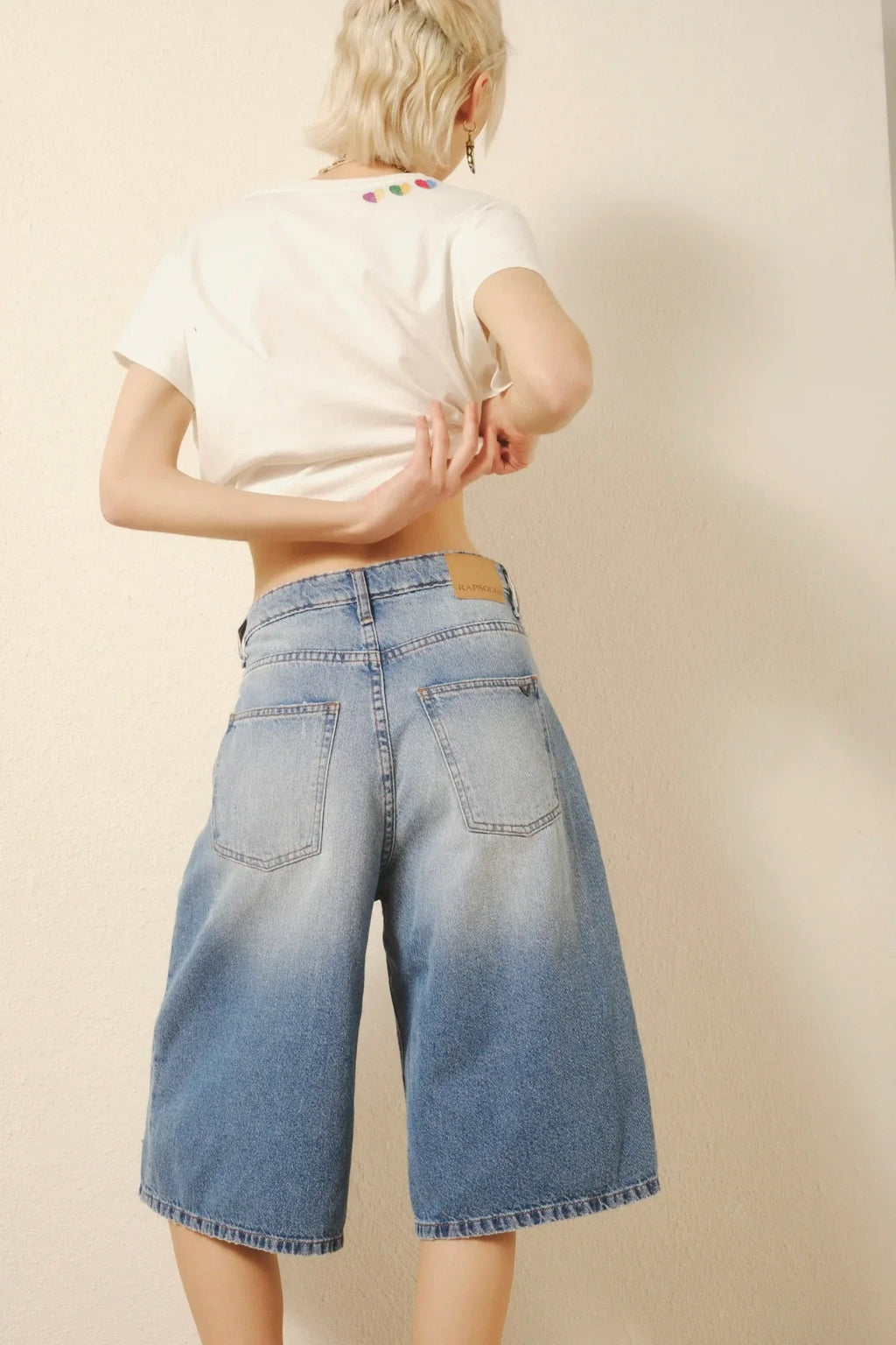 BERMUDA BOYFRIEND VINTAGE BLUE