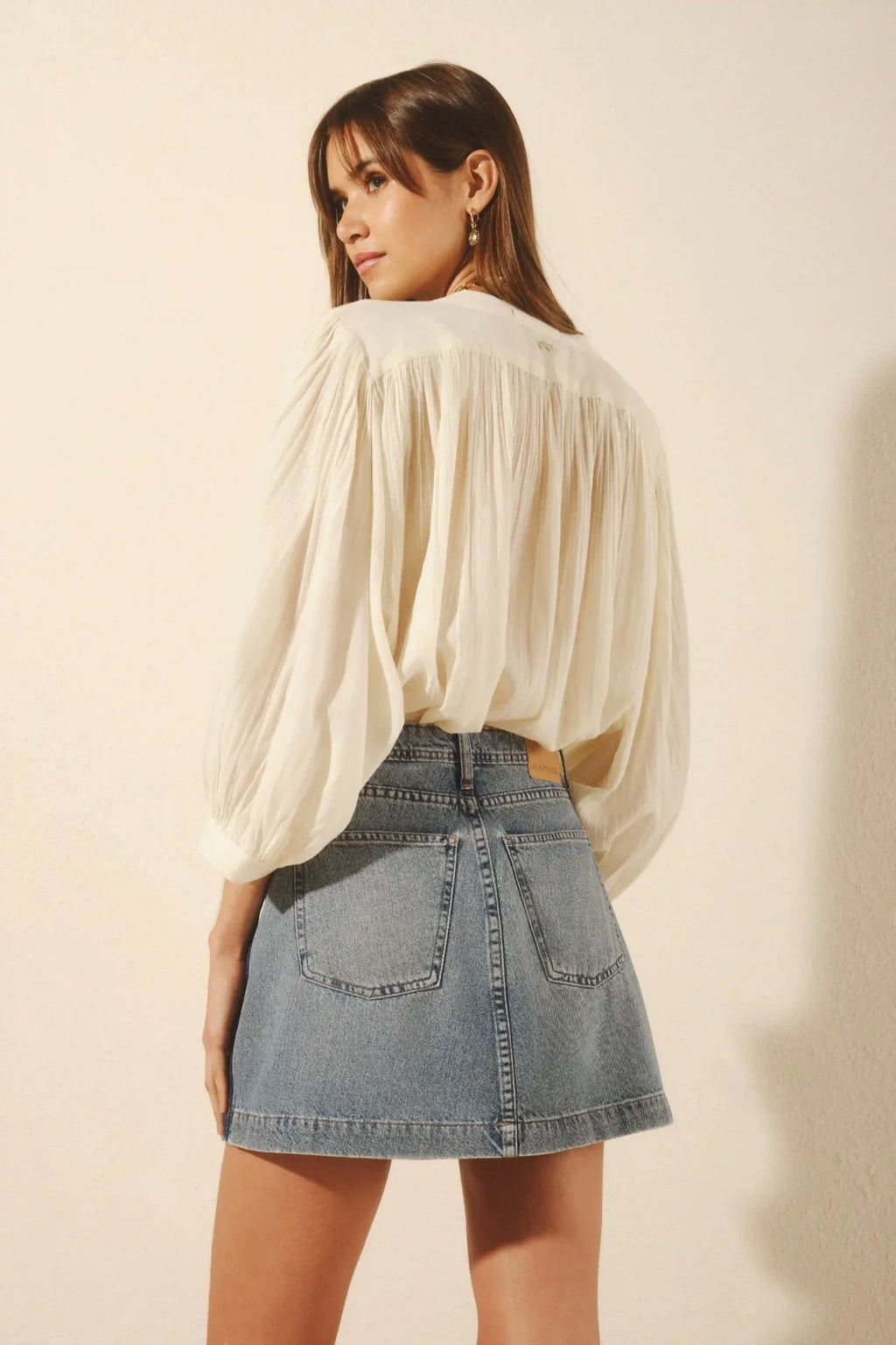 FALDA JOSEPHINE PATCH BLUE