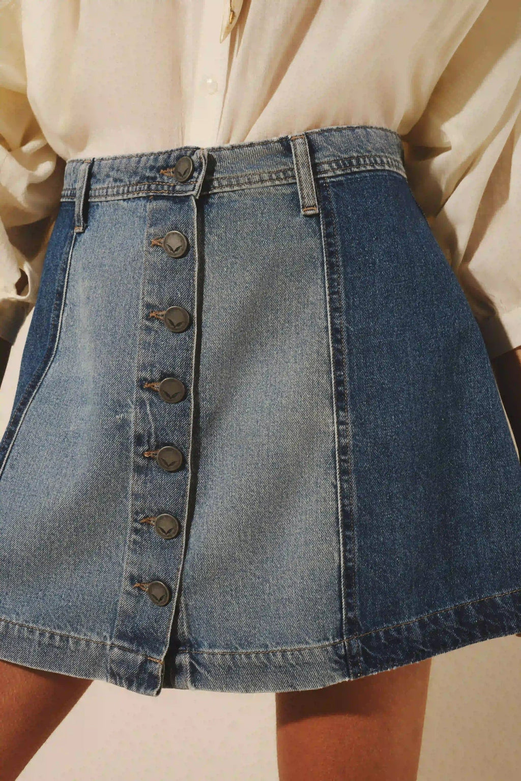 FALDA JOSEPHINE PATCH BLUE