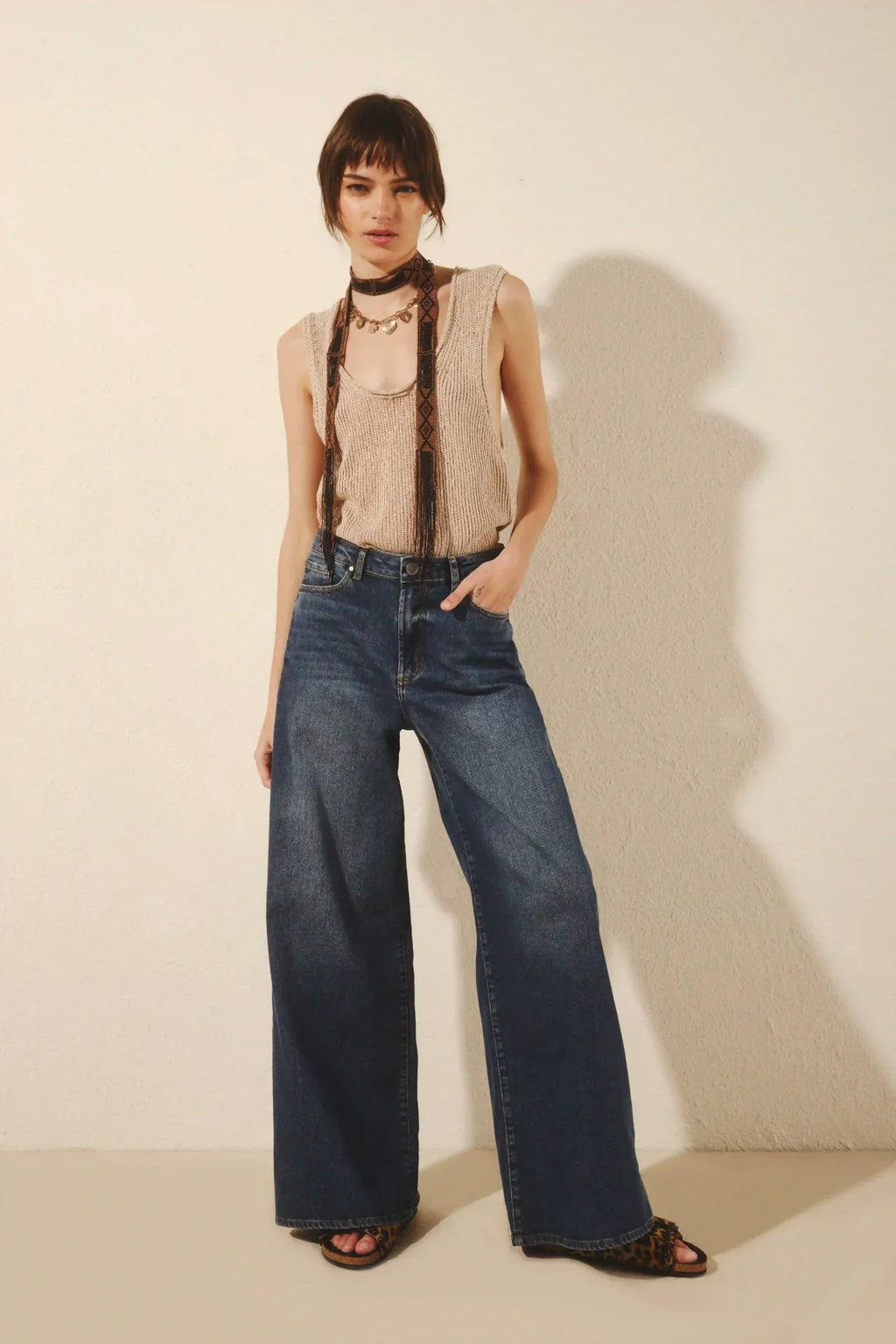 JEAN OXFORD MID BLUE