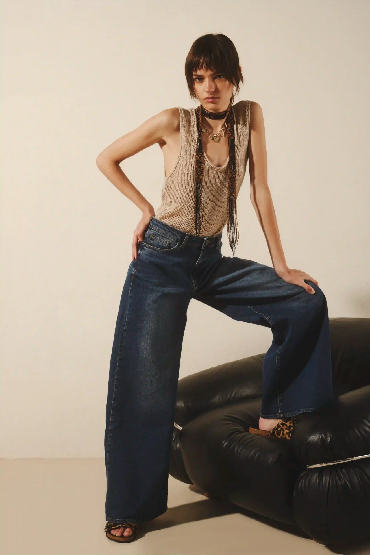 JEAN OXFORD MID BLUE