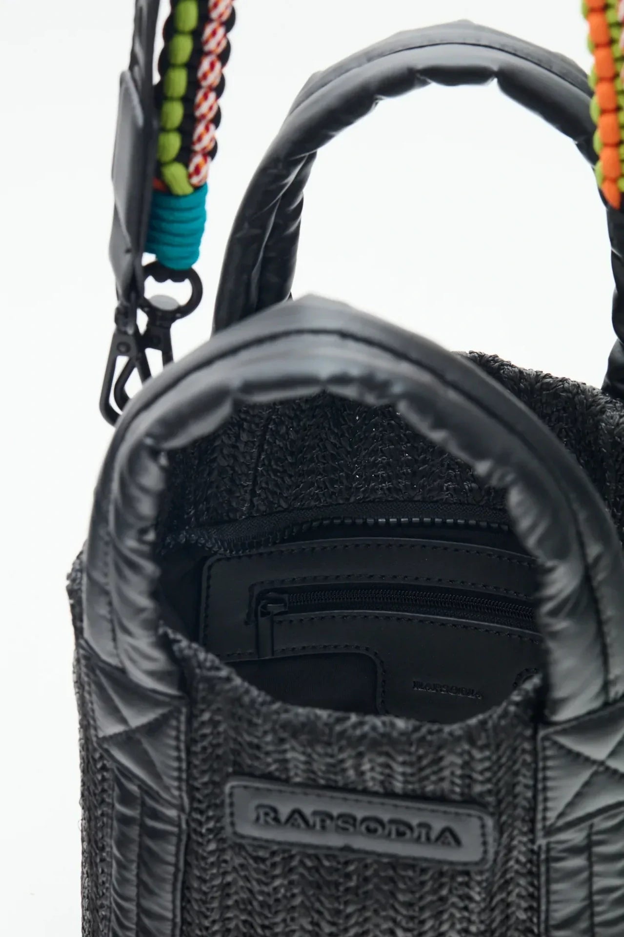 CARTERA TOTE MINI RAFIA