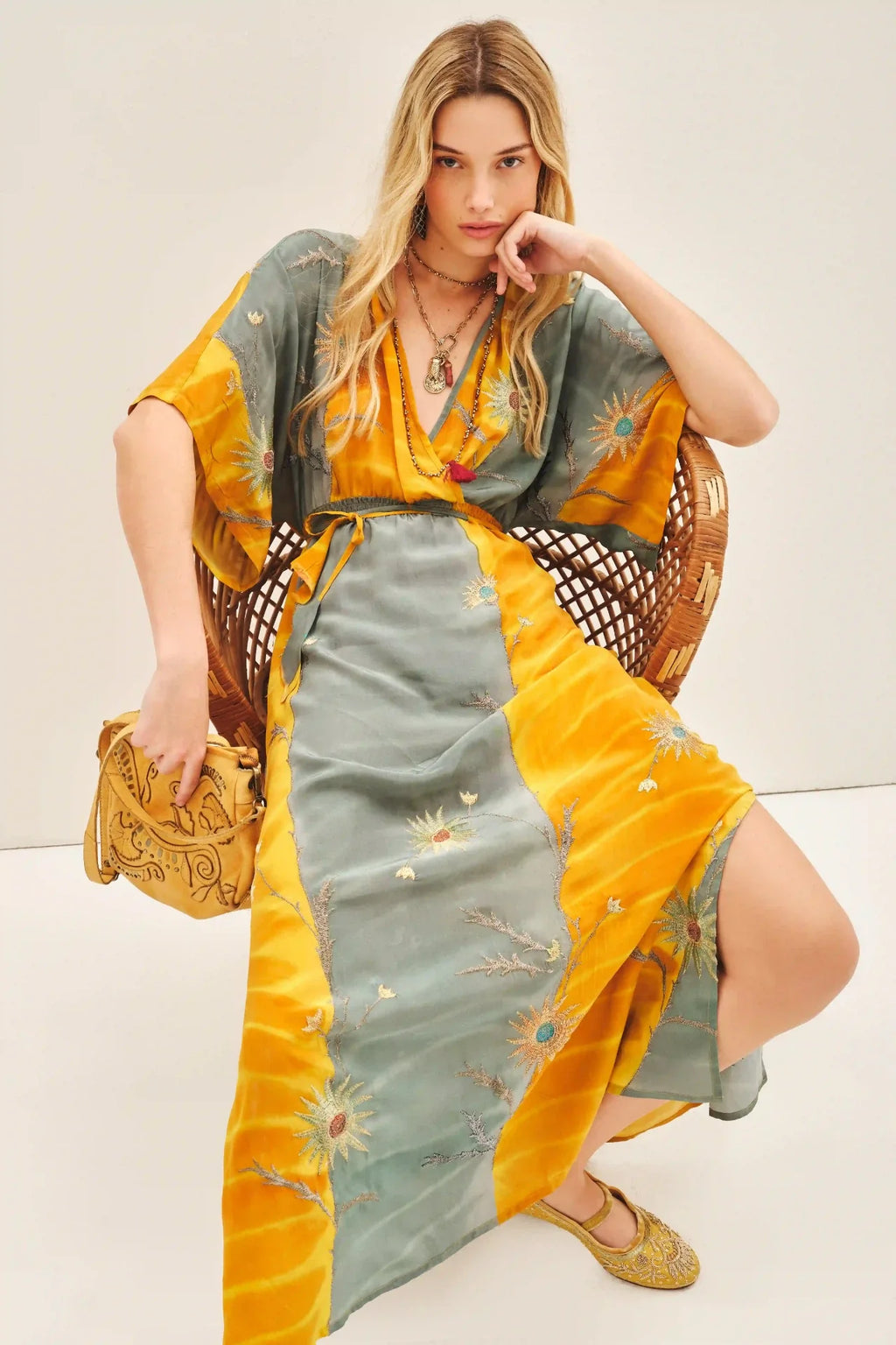 VESTIDO KIOTO SAREE FLOWER