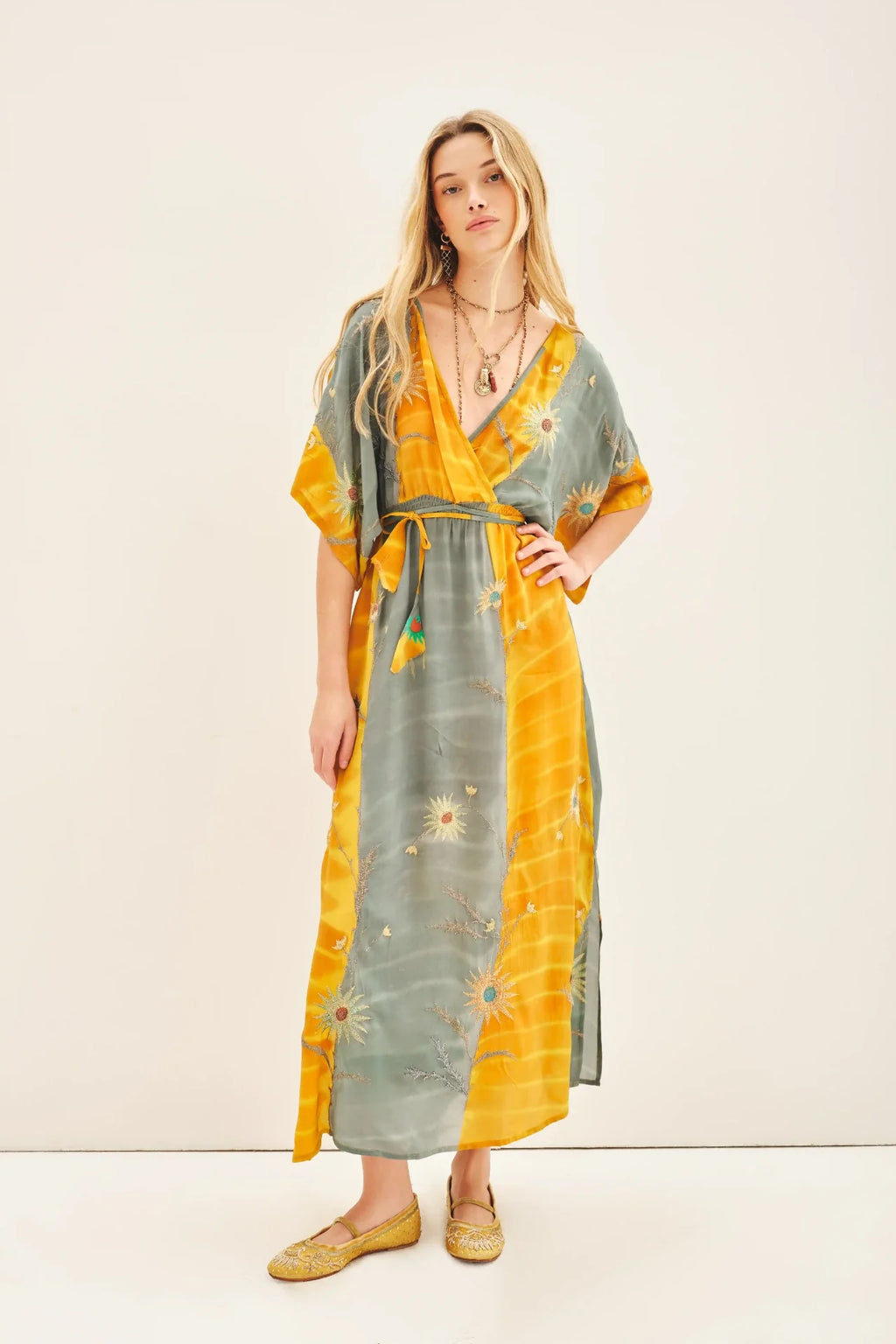 VESTIDO KIOTO SAREE FLOWER